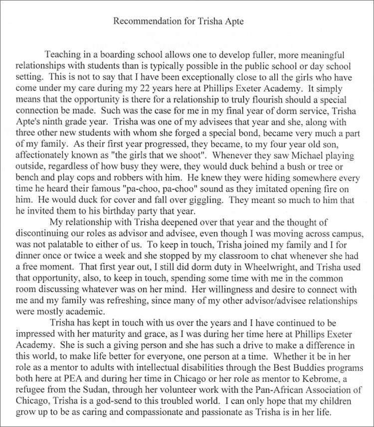 Recommendation Letter from Stephanie Girard